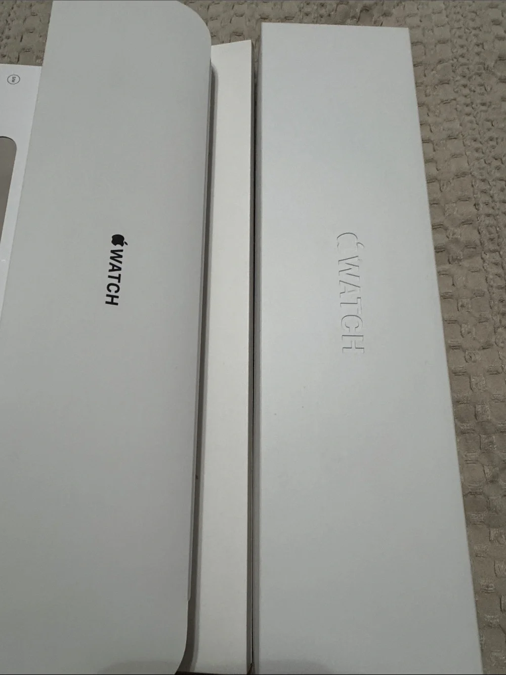 Series 7 - 41 MM Apple Watch with Mauve Pink Nylon Loop & Light Beige Spare Band